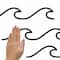 RoomMates Simplistic Waves Peel & Stick Wall Decals